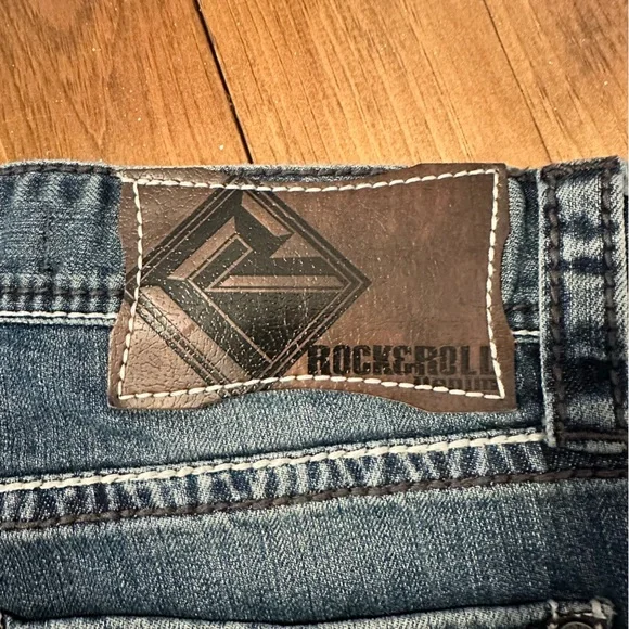 Rock & Roll Denim Men's Straight Jeans Size 33/30 - Picture 5 of 5